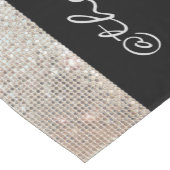 Zilveren Sequin Korte Tafelloper (Hoek)