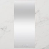 Zilveren Sequin Lila Bow Sweet 16 Menu (Achterkant)