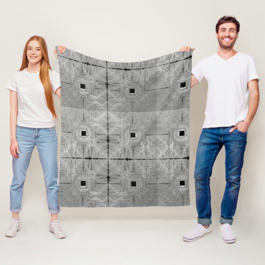 Zilveren Serenade Fleece Deken (In situ)