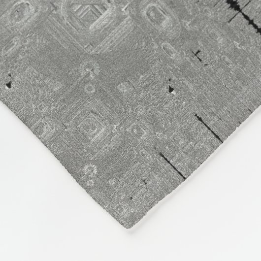 Zilveren Serenade Fleece Deken (Hoek)