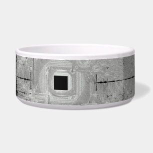 Zilveren Serenade Keramische Pet Bowl Voerbakje
