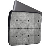 Zilveren Serenade laptoptas Laptop Sleeve (Voorkant Rechts)