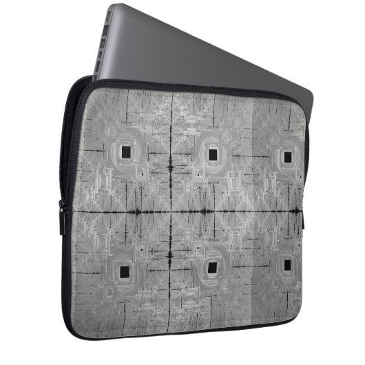 Zilveren Serenade laptoptas Laptop Sleeve (Voorkant Rechts)