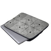 Zilveren Serenade laptoptas Laptop Sleeve (Voorkant onderkant)