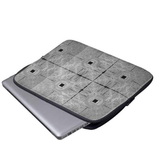 Zilveren Serenade laptoptas Laptop Sleeve (Voorkant onderkant)