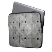 Zilveren Serenade laptoptas Laptop Sleeve (Voorkant Links)