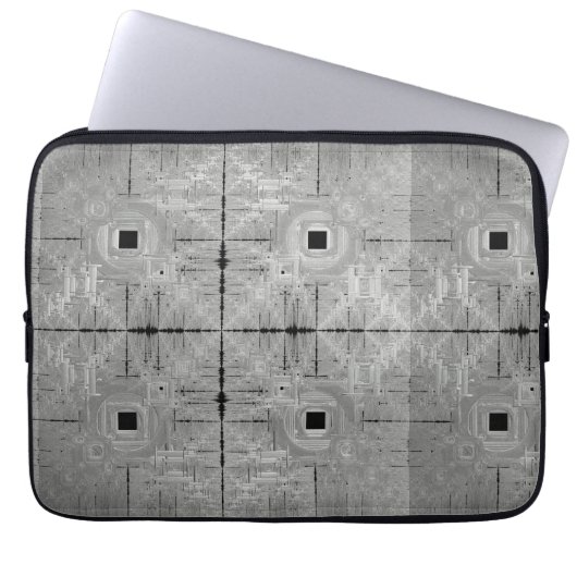 Zilveren Serenade laptoptas Laptop Sleeve (Voorkant)