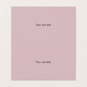 Zilveren Shimmer Dust en Roze Gevouwen Visitekaartje (Binnenkant ongevouwen)