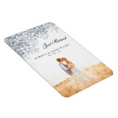 Zilveren Shimmer Licht Douche Huwelijk Aankondigin Magneet (Rechterzijde)