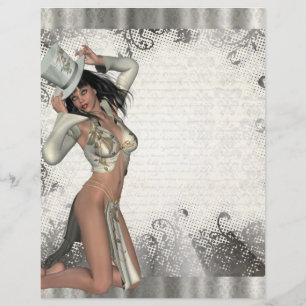 Zilveren showgirl flyer