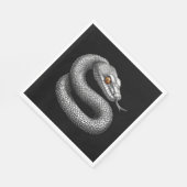 Zilveren slang servet (Hoek)