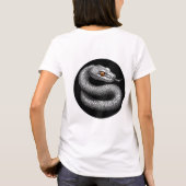 Zilveren slang t-shirt (Achterkant)