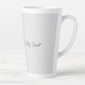 Zilveren Sleutel Tot Mijn Hart Latte Mok (Rechts)