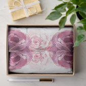 Zilveren Sleutels & Bloemen Trouwpapier Tissuepapier (Geschenk)