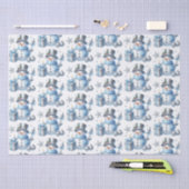 Zilveren Sneeuwmannen Tissuepapier (Craft)