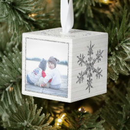 Zilveren Sneeuwvlok 2 Foto Kerstvakantie Decoratie