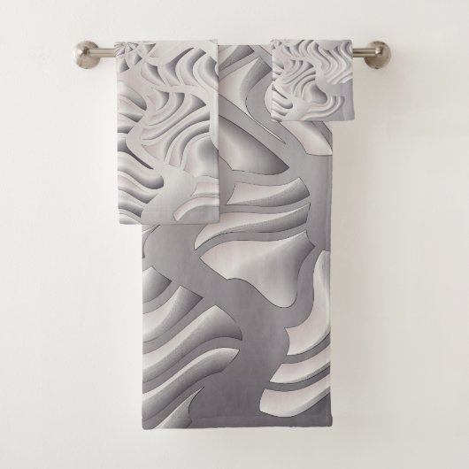 zilveren sneeuwvlok bad handdoek (Insitu)
