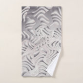 zilveren sneeuwvlok bad handdoek (Handdoek)