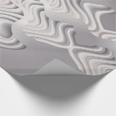 zilveren sneeuwvlok cadeaupapier (Hoek)