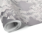 zilveren sneeuwvlok cadeaupapier (Rol Hoek)