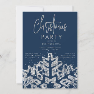 Zilveren sneeuwvlok Corporate Christmas Party Mari Kaart