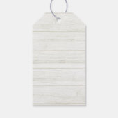 Zilveren sneeuwvlok Elegante Glam Vrolijk Kerstfee Cadeaulabel (Achterkant)