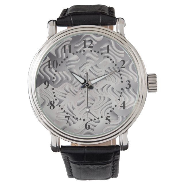 zilveren sneeuwvlok horloge (Voorkant)