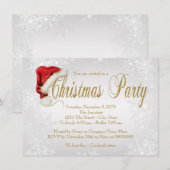 Zilveren Sneeuwvlok Kerstfeest Kaart (Voorkant / Achterkant)