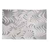 zilveren sneeuwvlok kussensloop (Achterkant-Links)