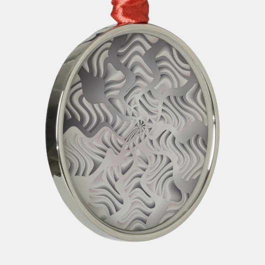 zilveren sneeuwvlok metalen ornament (Rechts)