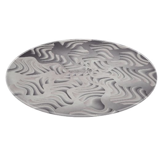 zilveren sneeuwvlok snijplank (Hoek)