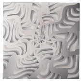 zilveren sneeuwvlok tegeltje (Voorkant)