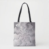 zilveren sneeuwvlok tote bag (Voorkant)