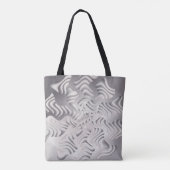 zilveren sneeuwvlok tote bag (Achterkant)