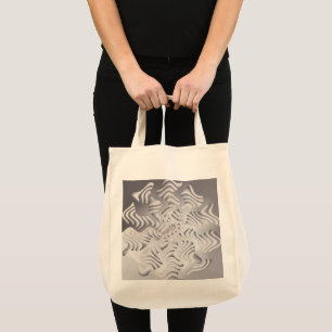 zilveren sneeuwvlok tote bag