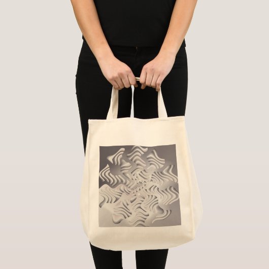 zilveren sneeuwvlok tote bag (Voorkant (product))