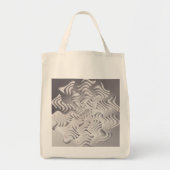 zilveren sneeuwvlok tote bag (Voorkant)