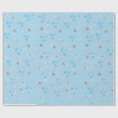 ZILVEREN SNEEUWVLOKKEN CADEAUPAPIER (Vlak)