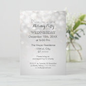 zilveren sneeuwvlokken en feestdagen kaart (Staand voorkant)