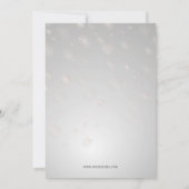 zilveren sneeuwvlokken en feestdagen kaart (Achterkant)