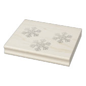Zilveren sneeuwvlokken rubberstempel (Stempel)