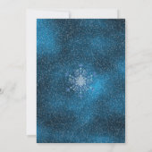 Zilveren sneeuwvlokken rustieke winter verjaardags kaart (Achterkant)