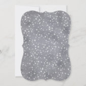 Zilveren sneeuwvlokken winter rustieke bloemige br kaart (Achterkant)