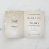 zilveren sneeuwvlokken wintertrouwuitnodiging (Binnen)