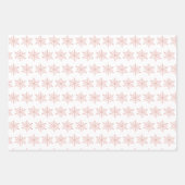 Zilveren Sneeuwvlokken & Witte Sneeuw Winter Inpakpapier Vel (Voorkant 3)