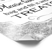 Zilveren Snoep Buffet Vrijgezellenfeest Foto Afdruk (Hoek)