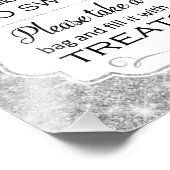 Zilveren Snoep Buffet Vrijgezellenfeest Foto Afdruk (Hoek)