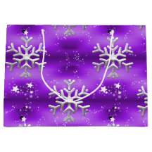 Zilveren Snowflakes en Paarse Kerstmis