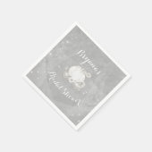 Zilveren Sparkle Carriage Cinderella Elegant Party Servetten (Hoek)