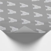 Zilveren Sparkle Letter A Cadeaupapier (Hoek)